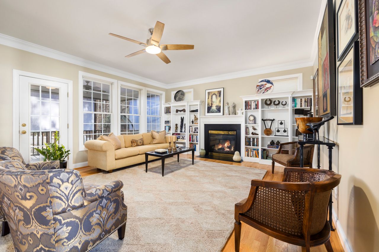 Home Bright and spacious living room with elegant decor, perfect for modern homes.